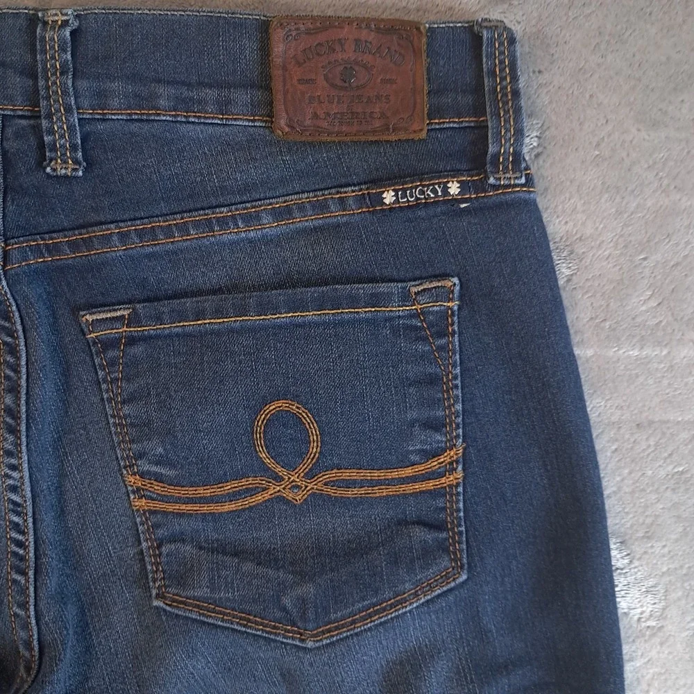 Lucky Brand Jeans‎ Womens 8/29 Ankle Sofia Boot Medium Wash Denim Cotton Spandex